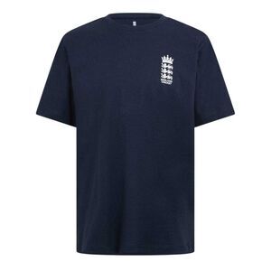 Castore Mens Essentials 26/27 England Cricket T-Shirt / Navy